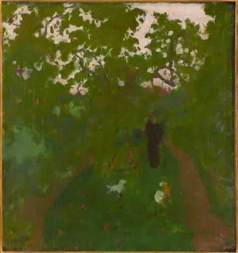 Paseo en el jardín - Pierre Bonnard