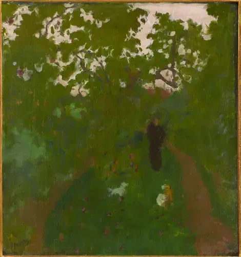 Paseo en el jardín - Pierre Bonnard