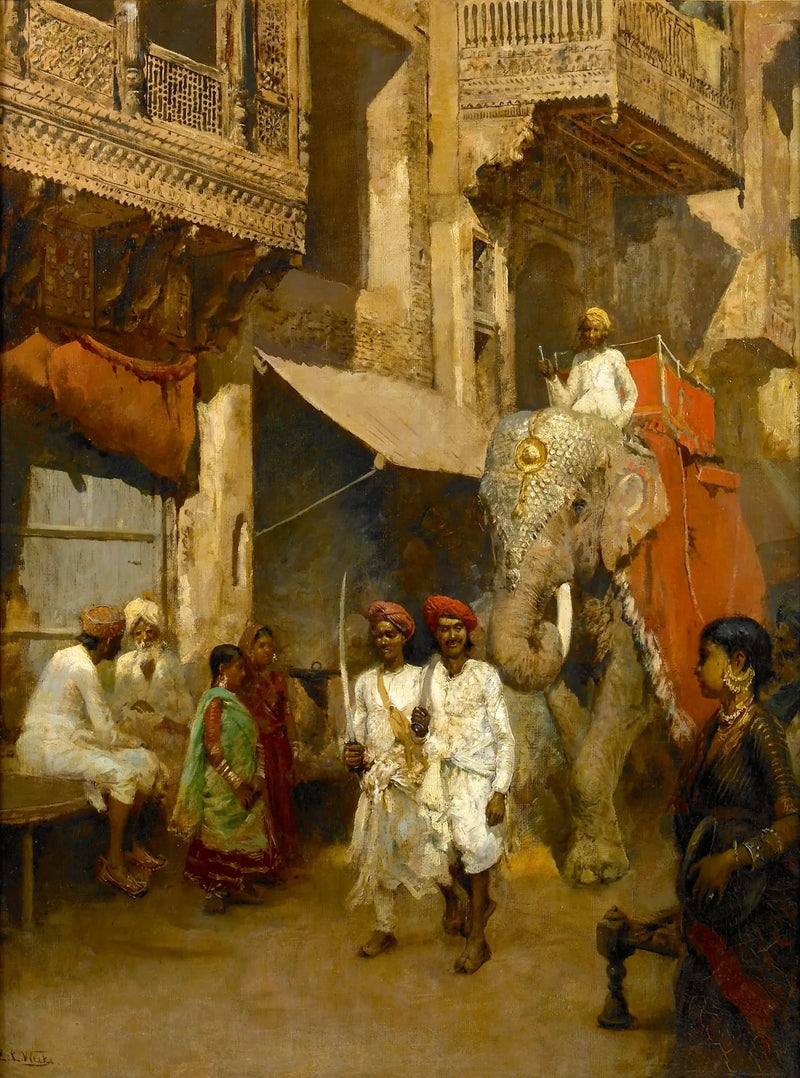 Paseo por una calle india - Edwin Lord Weeks