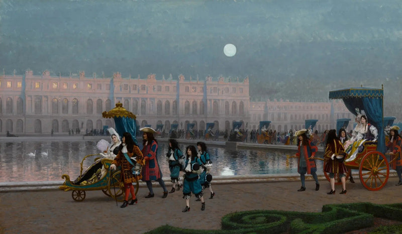 Paseo de la Corte en los jardines de Versalles - Jean-Léon Gérôme