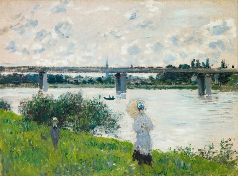 El paseo hasta el puente ferroviario en Argenteuil W321 - Claude Monet