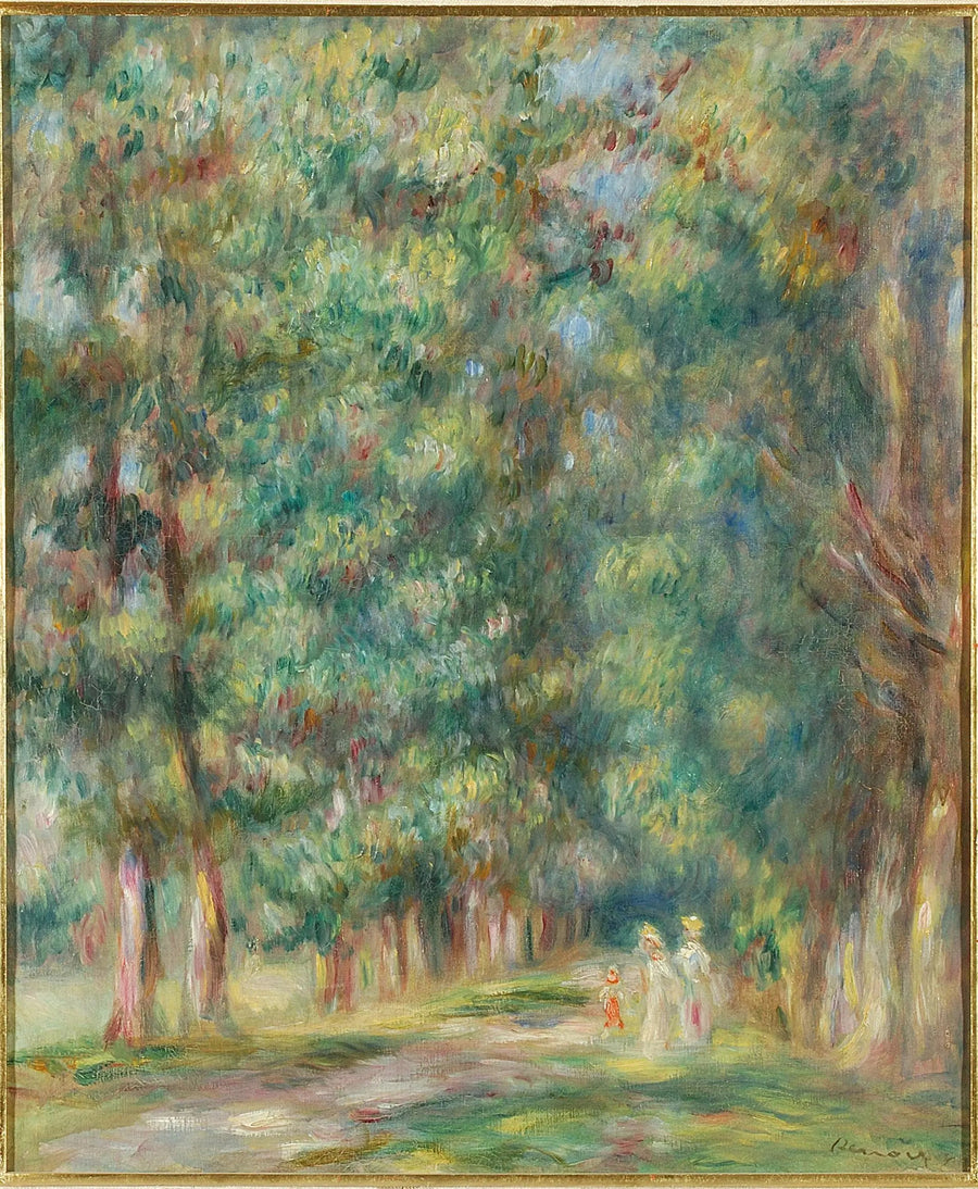 Paseo, bosque - Pierre-Auguste Renoir