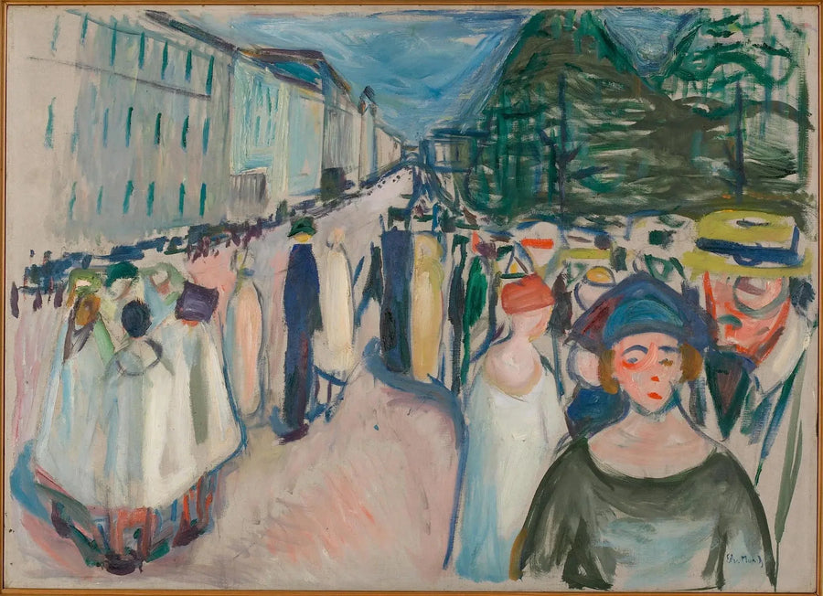 Paseo por Karl Johan - Edvard Munch