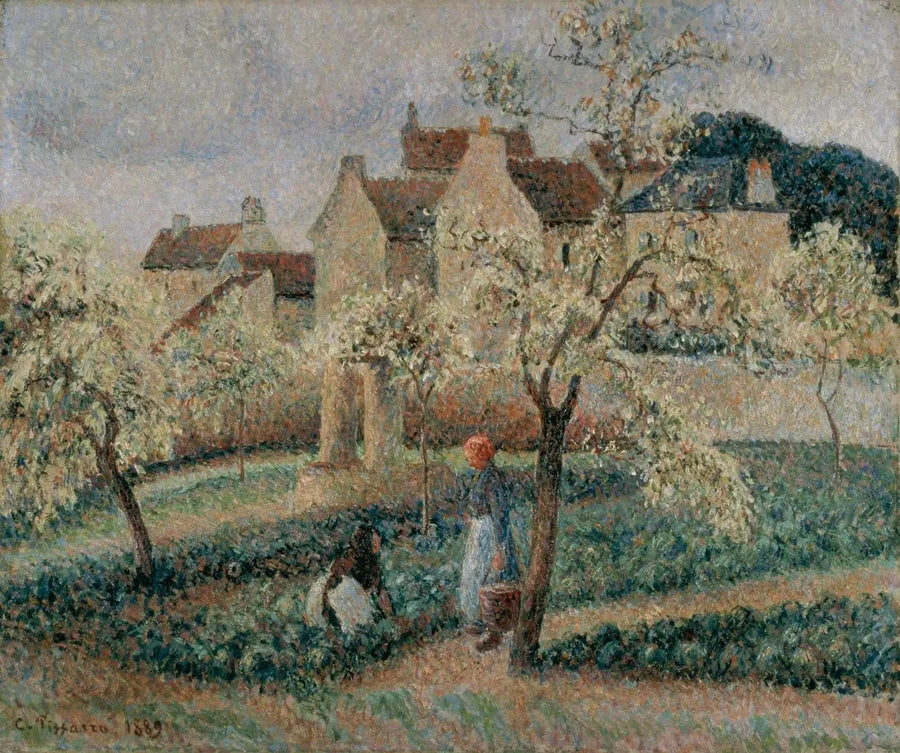 Ciruelos en flor, Pontoise - Camille Pissarro