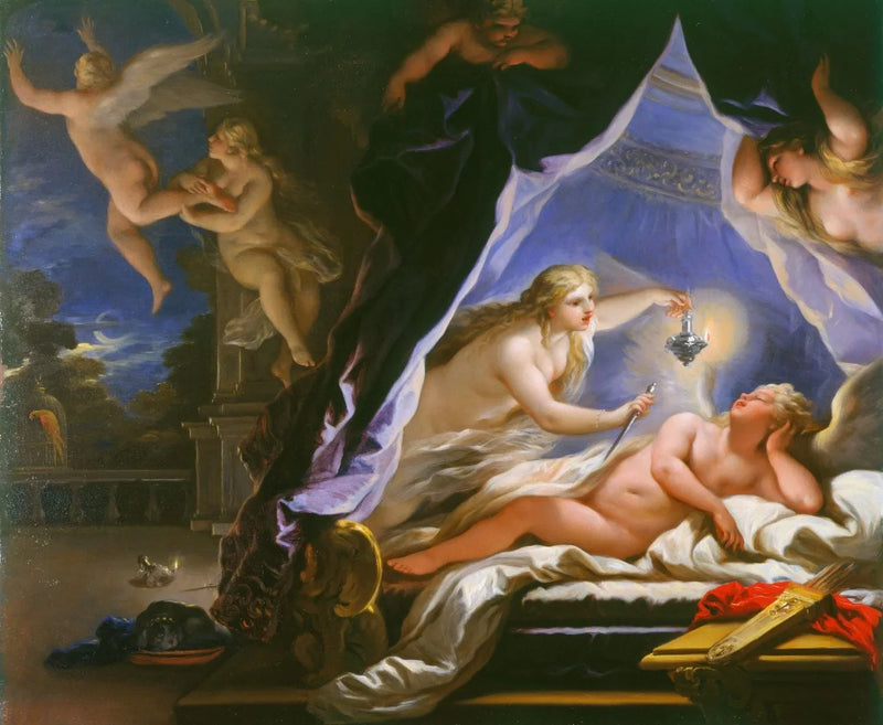 Psicé descubriendo a Cupido dormido - Luca Giordano