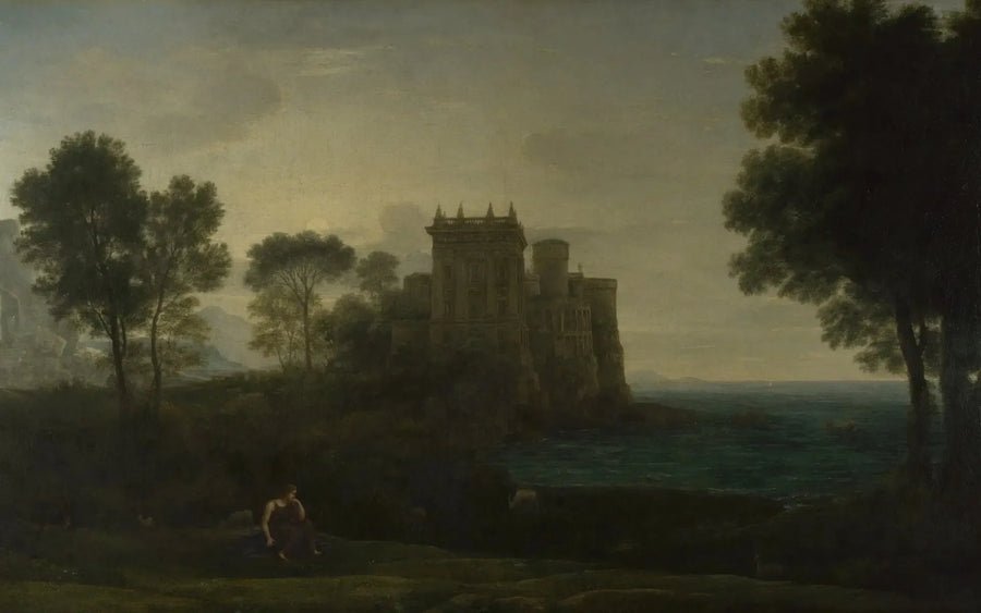 Psicé frente al palacio del Amor - Claude Lorrain