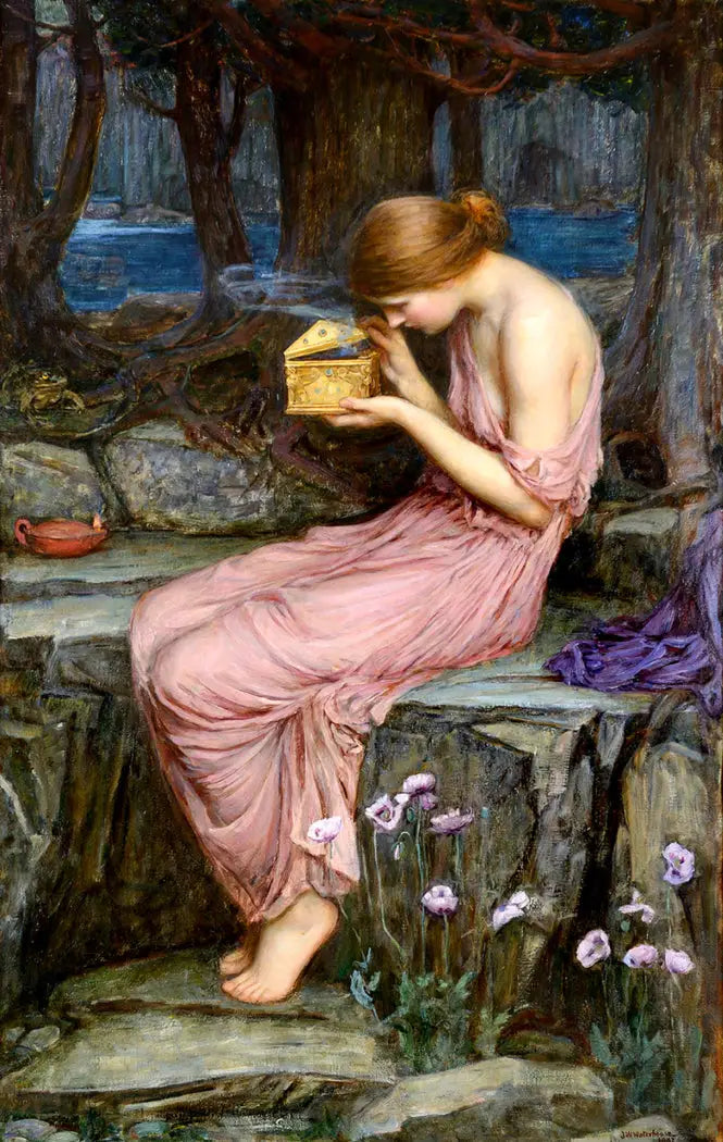 Psique abriendo la caja de oro - John William Waterhouse
