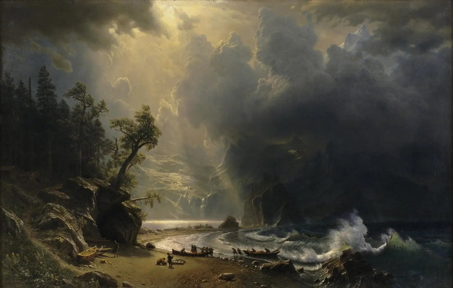 Puget Sound en la costa del Pacífico - Albert Bierstadt