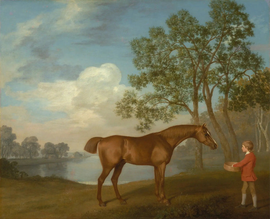 Calabaza con un niño de establo - George Stubbs