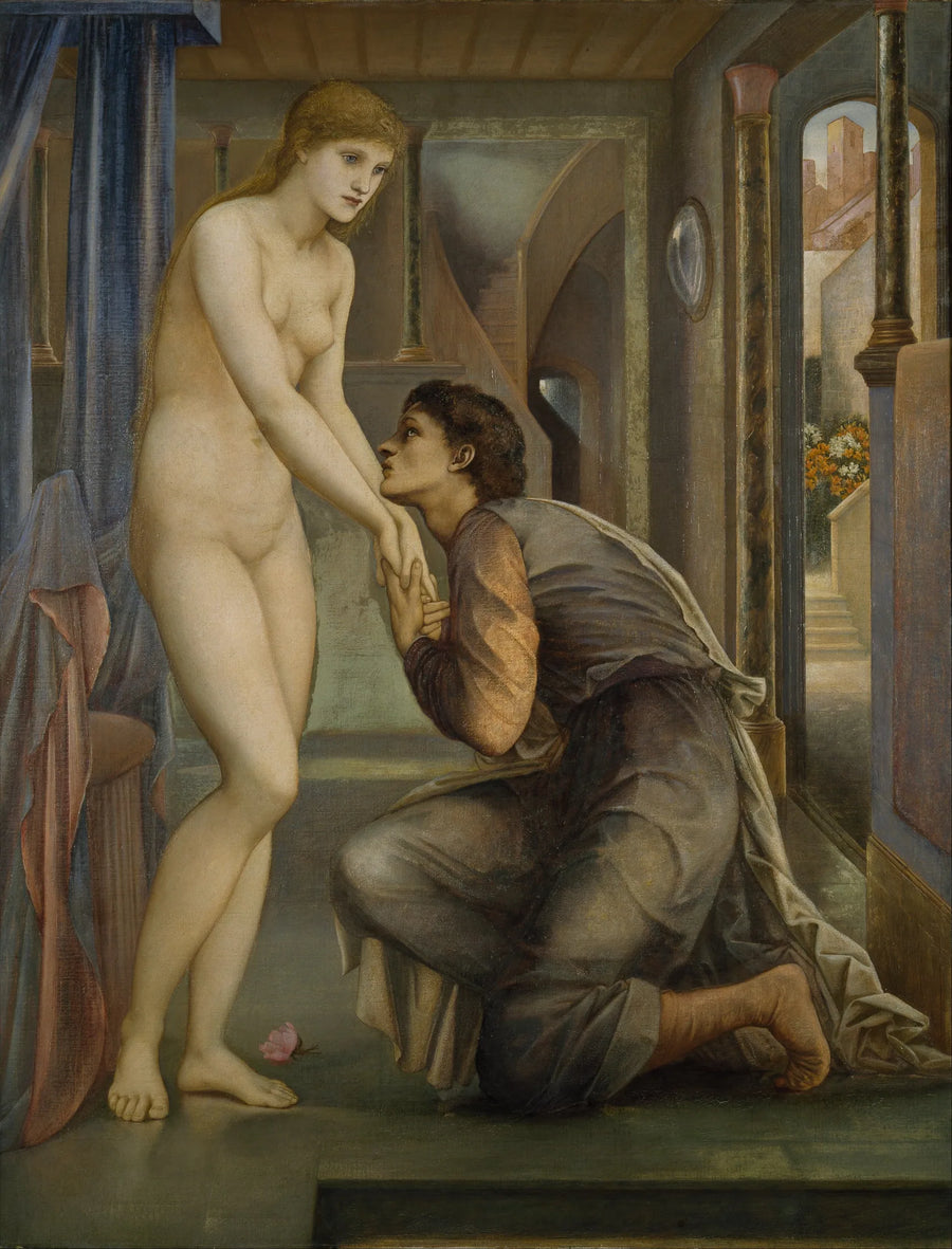 Pygmalion y la Imagen - El Alma alcanzada - Edward Burne-Jones