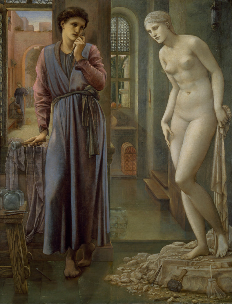 Pygmalion y la Imagen - La Mano se retiene - Edward Burne-Jones