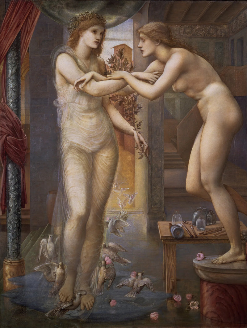 Pygmalion y la Imagen - Las Llamas de la Divinidad - Edward Burne-Jones