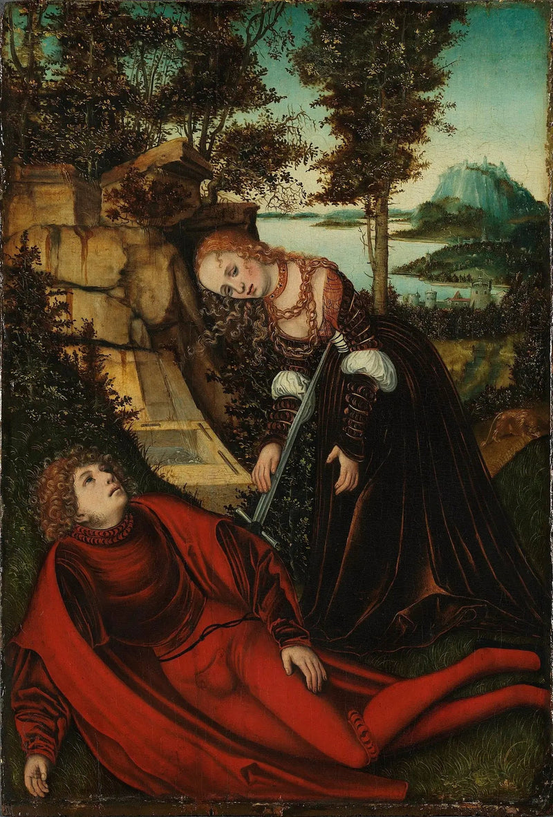 Píramo y Tisbe - Lucas Cranach el Viejo