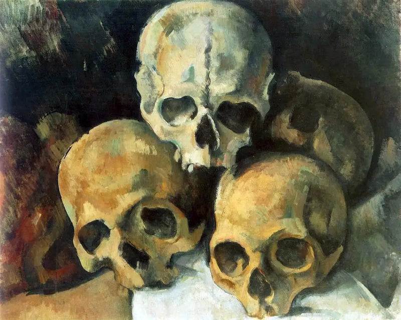 Pirámide de cráneos - Paul Cézanne