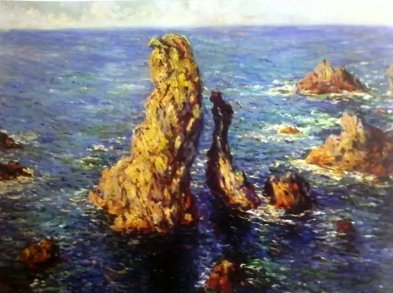 Las pirámides de Port-Coton W1085 - Claude Monet