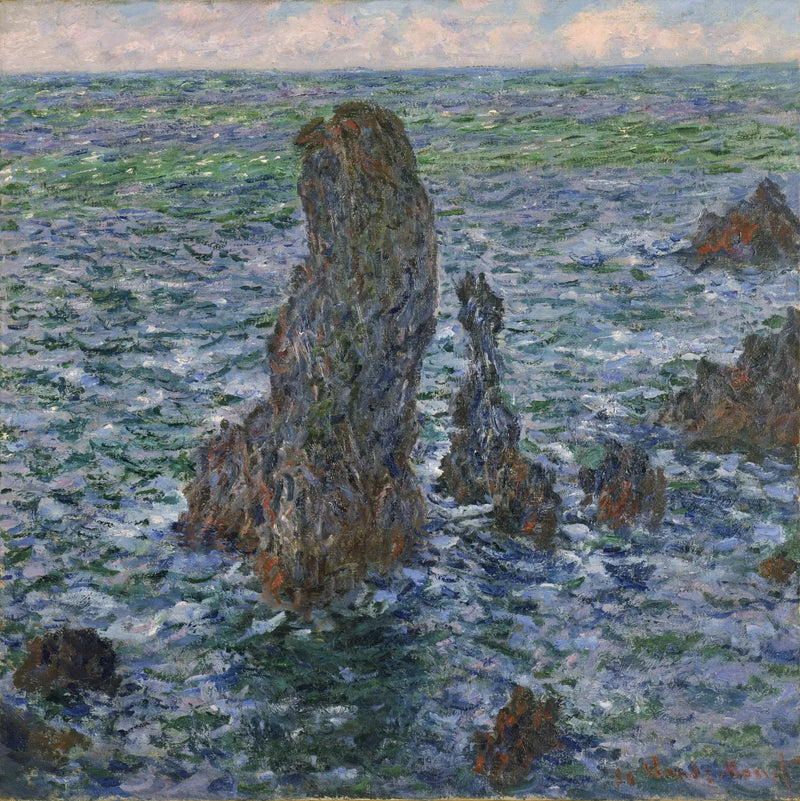 Las pirámides de Port-Coton W1087 - Claude Monet