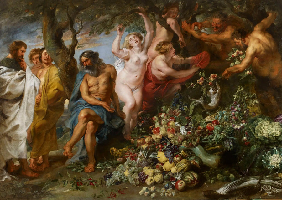 Pythagoras promoviendo el vegetarianismo - Peter Paul Rubens