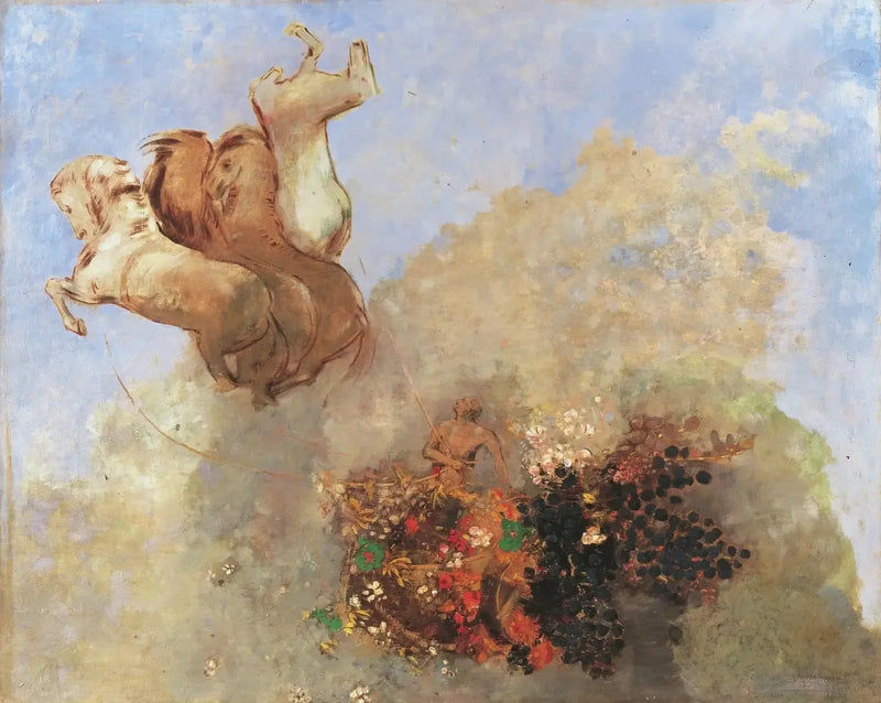 Cuadriga, el carro de Apolo - Odilon Redon