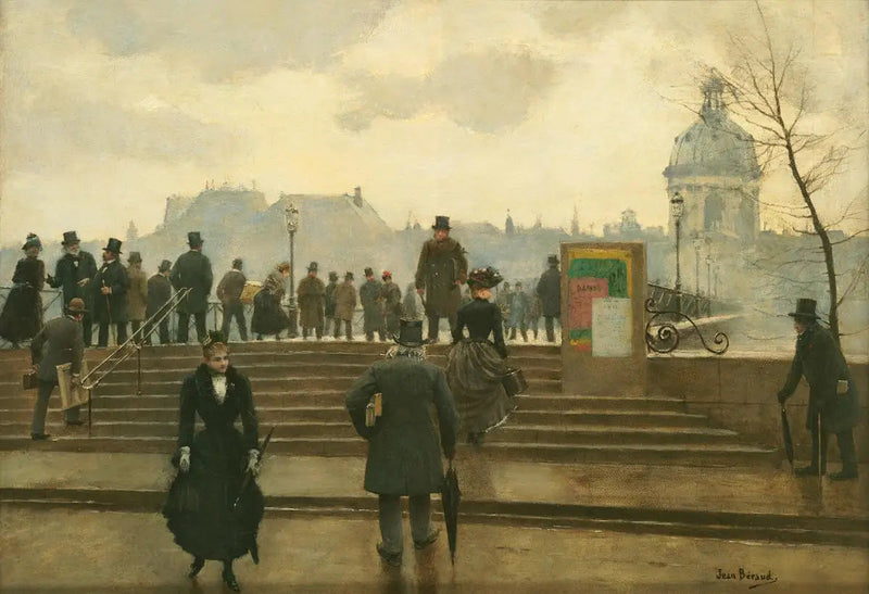 Quai de la Seine en el Puente de las Artes en París - Jean Béraud