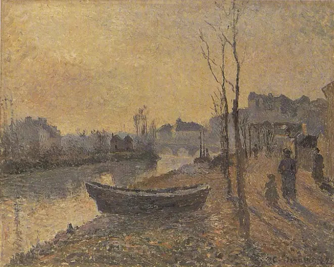 Quai du Pothuis, orillas del Oise - Camille Pissarro