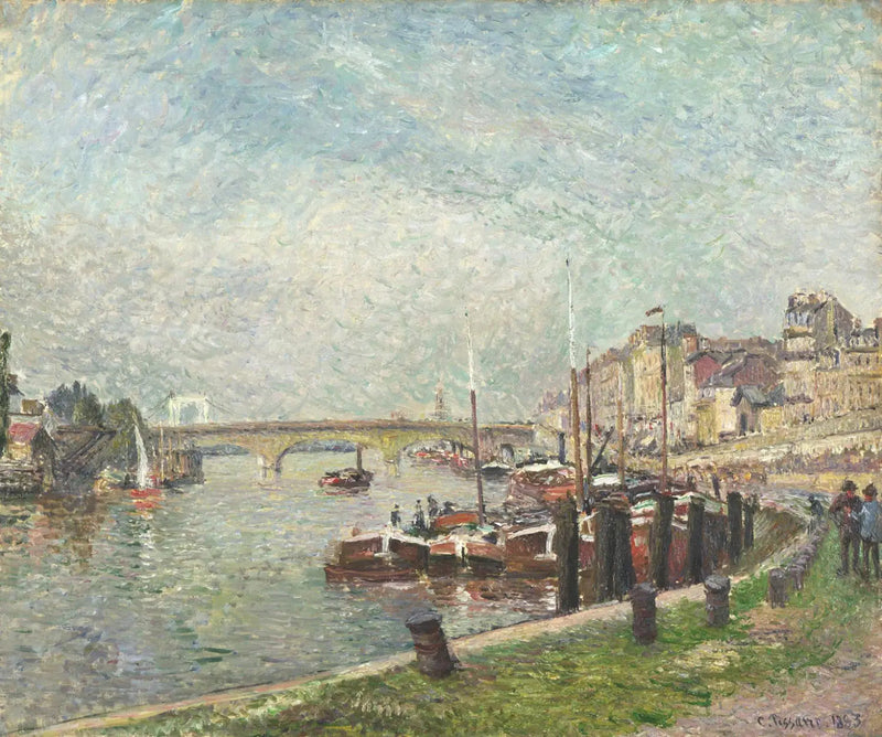 Quai Napoleón, Ruan - Camille Pissarro