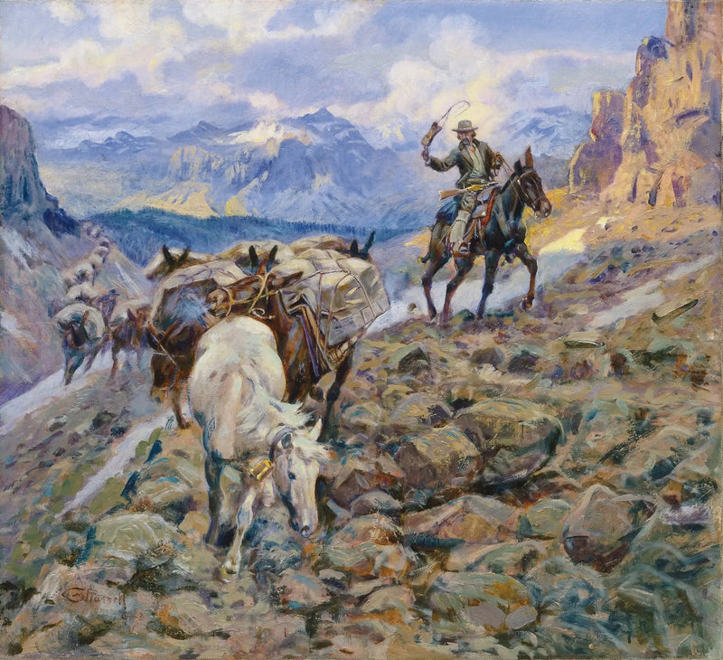Cuando las mulas llevan diamantes - Charles Marion Russell