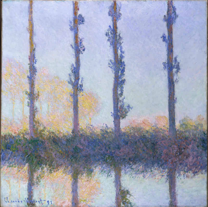 Los cuatro árboles - Claude Monet