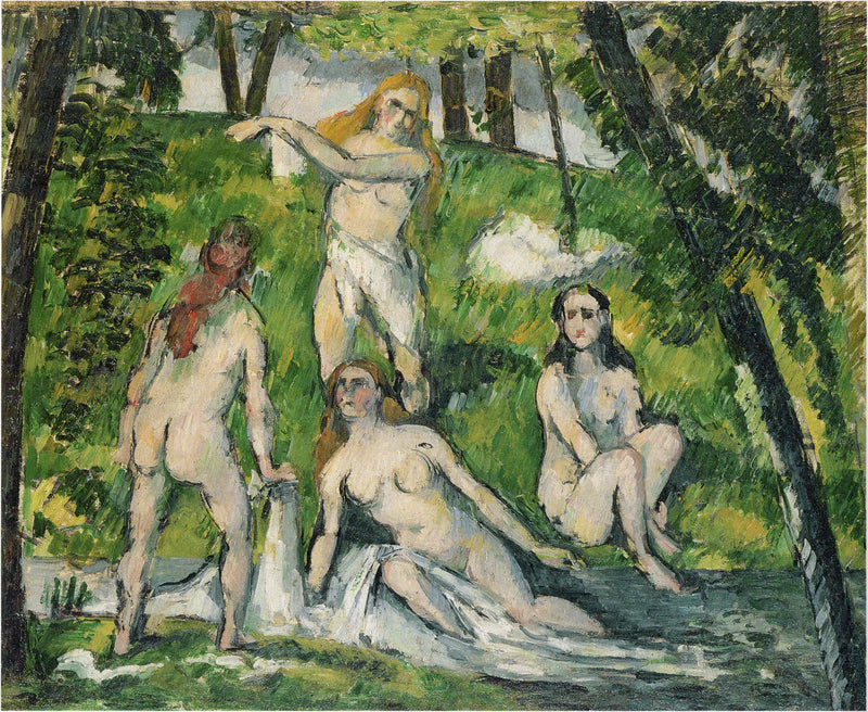 Cuatro bañistas - Paul Cézanne