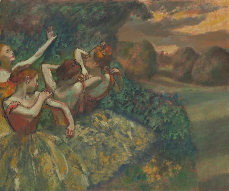 Cuatro bailarines - Edgar Degas