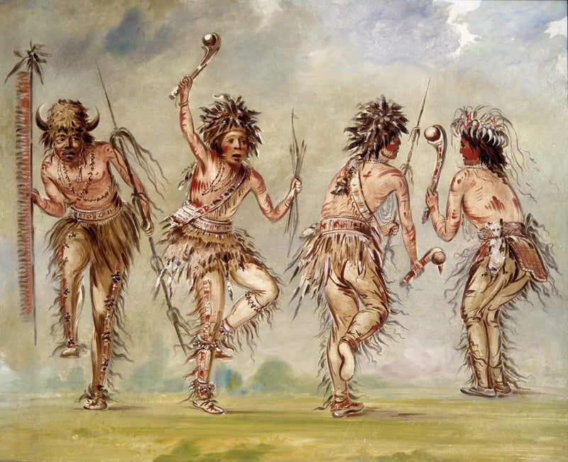 Cuatro bailarines - George Catlin