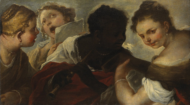 Cuatro musiqueras - Luca Giordano