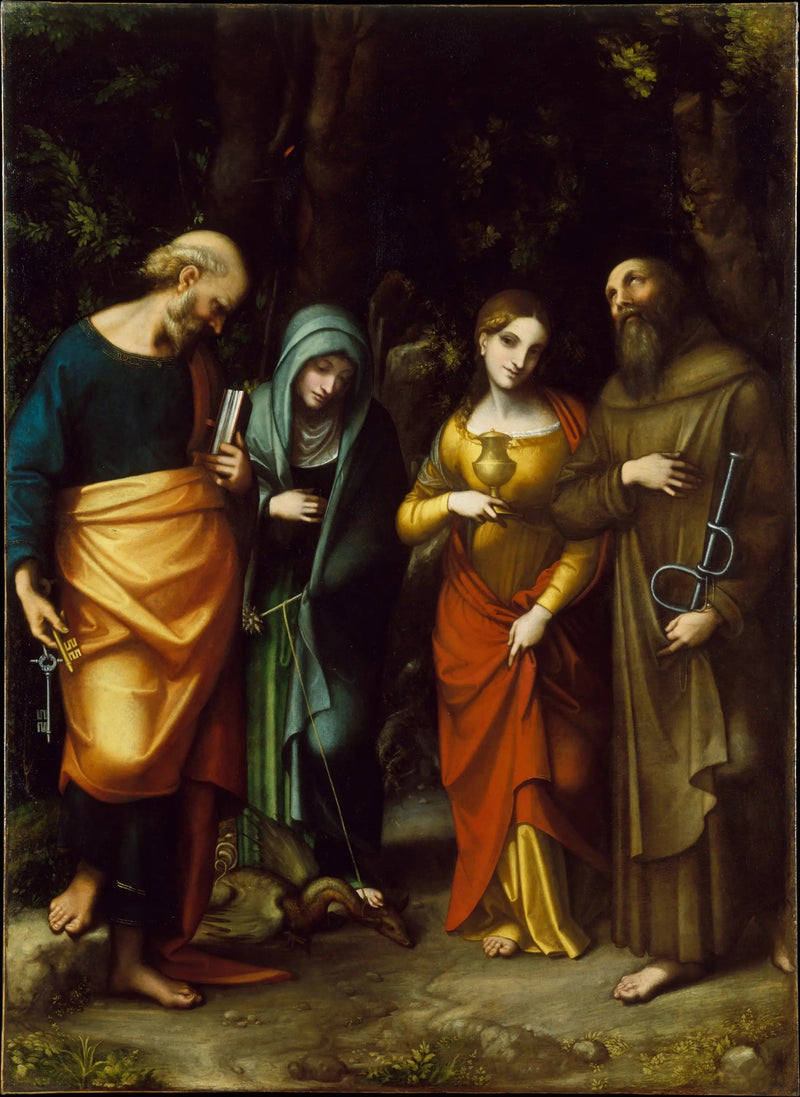 Cuatro santos - Antonio da Correggio
