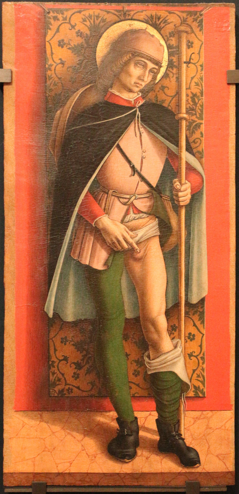 Cuatro santos y bienaventurados: San Roque - Carlo Crivelli