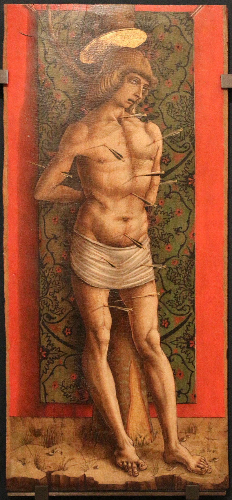 Cuatro santos y bienaventurados: San Sebastián - Carlo Crivelli