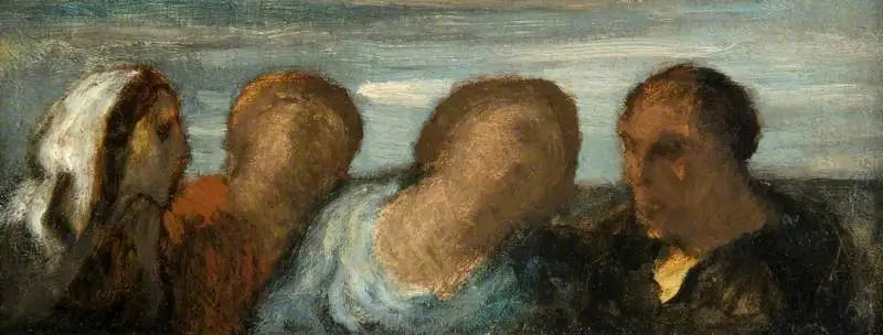 Cuatro cabezas - Honoré Daumier