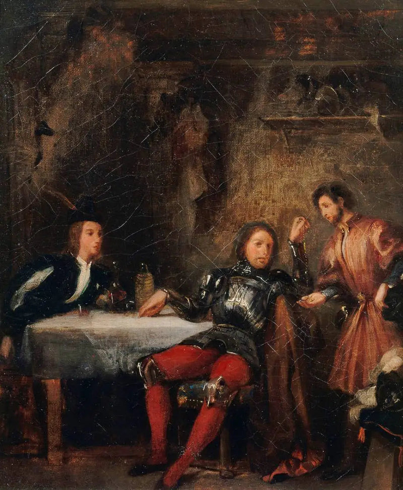 Quentin Durward y el cicatrizante - Eugène Delacroix