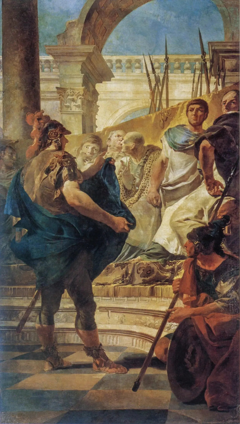 Quintus Fabius Maximus ante el Senado de Cartago - Giovanni Battista Tiepolo