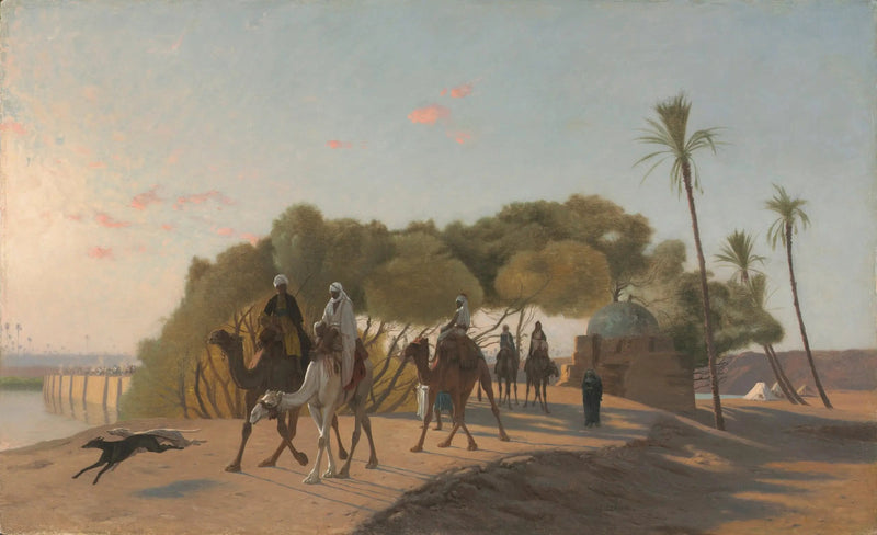 Salir de la oasis - Jean-Léon Gérôme