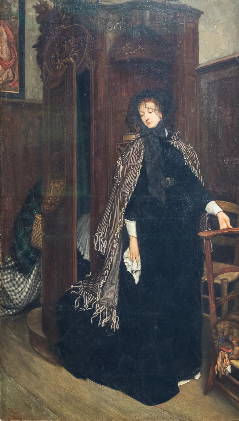 Salir del confesionario (en la iglesia) - James Tissot
