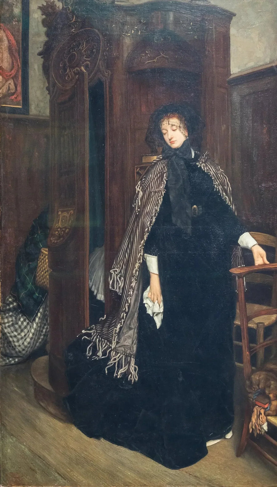 Salir del confesionario (en la iglesia) - James Tissot