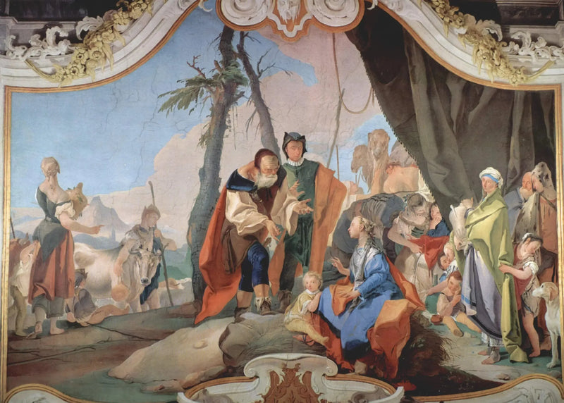 Rachel atrapando a las ídolas - Giovanni Battista Tiepolo