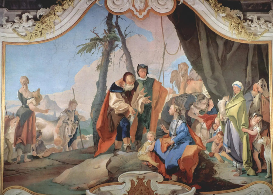 Rachel atrapando a las ídolas - Giovanni Battista Tiepolo