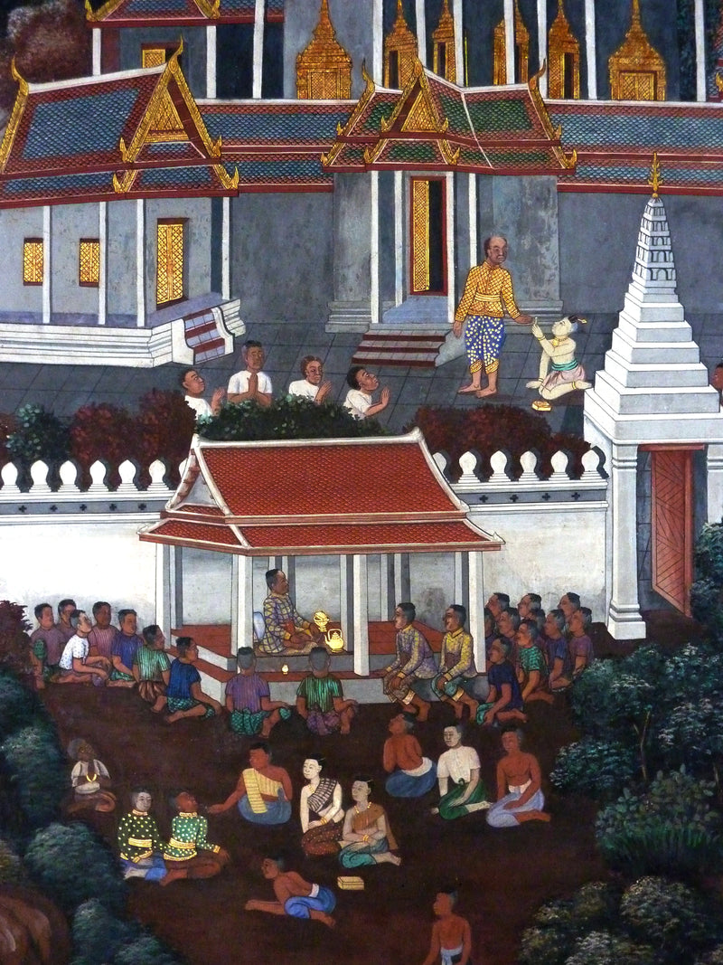 Ramakien, panneau 40 du cloître de Wat Phra Kaew - Ateliers royaux de Bangkok