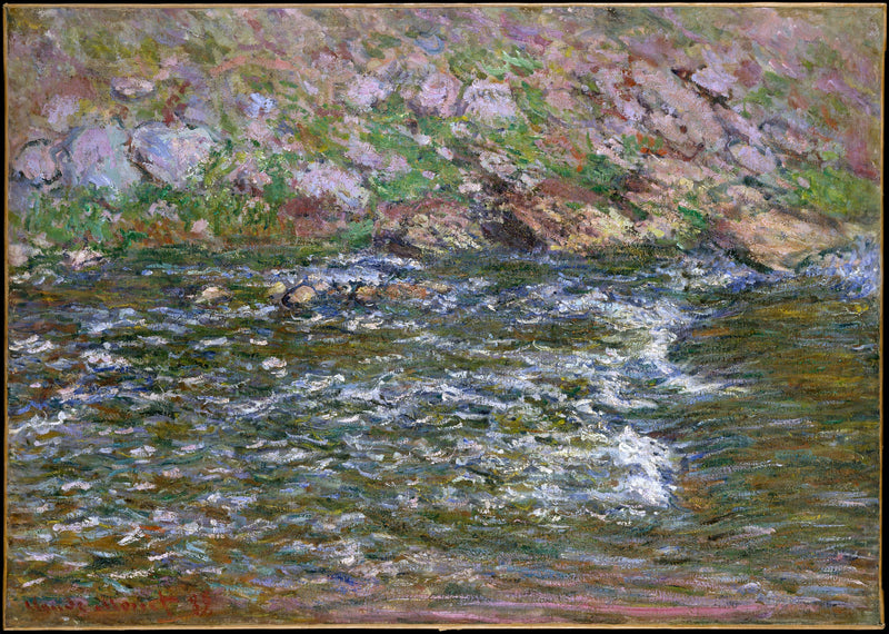 Rápidos en la pequeña hondonada en Fresselines - Claude Monet
