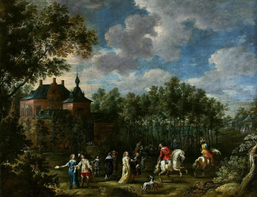 Reunión en un parque - David Teniers el Joven