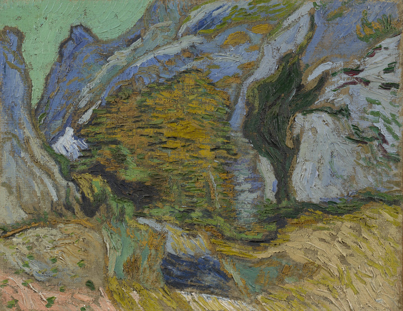 Ravina con un pequeño arroyo - Vincent van Gogh