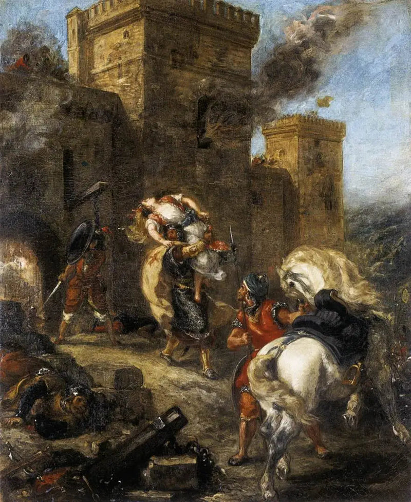 Rebeca llevada por el Templario - Eugène Delacroix