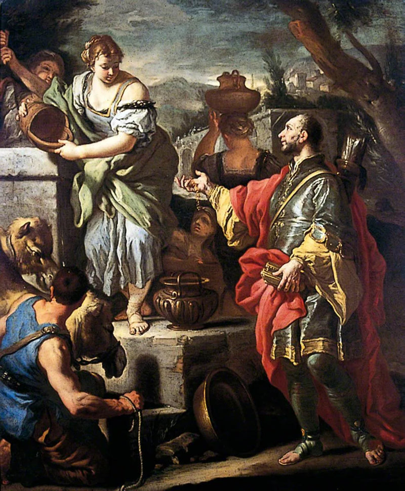 Rebeca y Eliezer en el pozo - Francesco Solimena