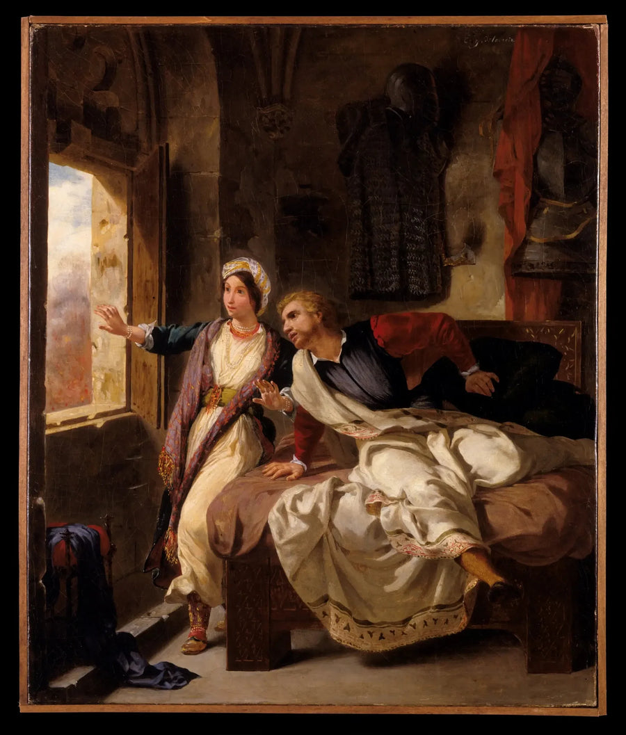 Rebecca e Ivanhoé herido - Eugène Delacroix