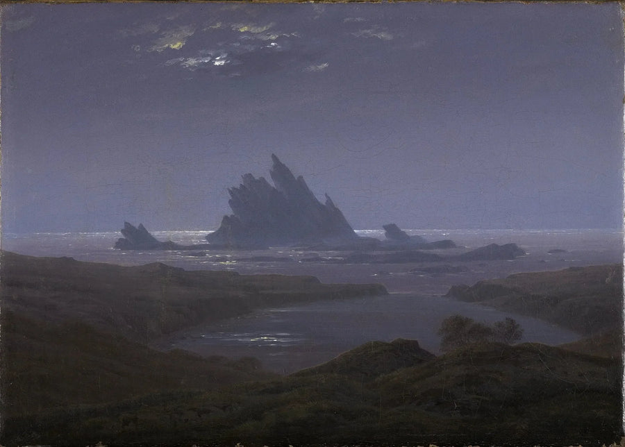 Arrecife rocoso junto al mar - Caspar David Friedrich